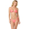 image:imageONEILL Womens Saltwater Solids Venice Triangle Top  Adjustable Halter Straps Removable CupsFiery Coral