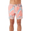 image:imageONEILL Mens 17 Inch Tropical Volley Boardshorts  Elastic Waist and Fixed Waist Quick Dry Swim Trunks for Men with PocketsCrlcoral