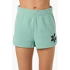 image:imageONEILL Womens Scallop Lounge Shorts  ButterSoft Fleece Easy PullOn FitGreen