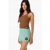 image:imageONEILL Womens Scallop Lounge Shorts  ButterSoft Fleece Easy PullOn FitGreen