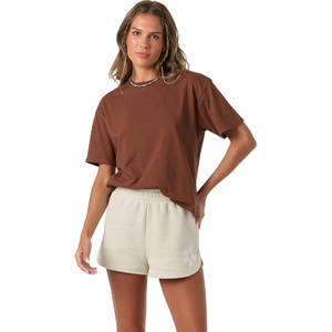 image:imageONEILL Womens Scallop Lounge Shorts  ButterSoft Fleece Easy PullOn FitLight Khaki
