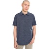 image:imageONEILL Mens UPF Slub Solid Standard Short Sleeve Woven ShirtNavy