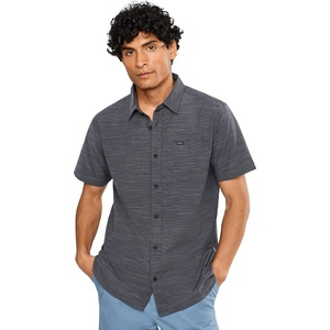 image:imageONEILL Mens UPF Slub Solid Standard Short Sleeve Woven ShirtBlack