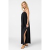 image:imageONEILL Womens Saltwater Solids Sai Maxi CoverUp Dress  Adjustable Straps Side SlitsBlack