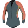 image:imageONEILL Womens Bahia 21mm Long Sleeve Shorty SuitShadeArta GeoBurnt Coral