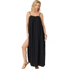 image:imageONEILL Womens Saltwater Solids Sai Maxi CoverUp Dress  Adjustable Straps Side SlitsBlack