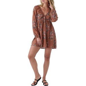 image:imageONEILL Long Sleeve Mini Dress  Comfortable and Casual Short Length Dresses for WomenTobacco  Martheya