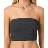 image:imageONEILL Womens Adeline Tube Top  Strapless Stretch Knit StayPut NecklineBlack