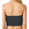 image:imageONEILL Womens Adeline Tube Top  Strapless Stretch Knit StayPut NecklineBlack