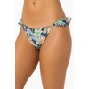 image:imageONEILL Womens Jalisco Cheeky Bottoms  Ruffle Side Straps Stretch Swim FabricMermaid Floral