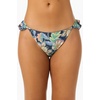 image:imageONEILL Womens Jalisco Cheeky Bottoms  Ruffle Side Straps Stretch Swim FabricMermaid Floral