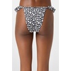 image:imageONEILL Womens Jalisco Cheeky Bottoms  Ruffle Side Straps Stretch Swim FabricWashed Black