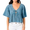 image:imageONEILL Womens Loni Eyelet TopProvincial Blue