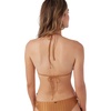 image:imageONEILL Womens Mizi Metallic Rib Madird TopBrown Sugar