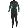 image:imageONeill Youth Epic 43mm Back Zip Full Wetsuit Durable Warmth with Good Flexibility for Surfing and All Water ActivitiesBlackGreen FaroBlack