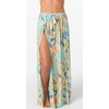 image:imagePrinted Midi Skirt with Tassel Drawcord and Thigh Slits by ONeillMulti Clr