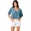 image:imageONEILL Womens Loni Eyelet TopProvincial Blue