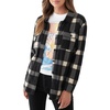 image:imageONEILL Womens Superfleece Flannel Top  Comfortable and Casual Long Sleeve Button Up Shirts for WomenBlack  Collins