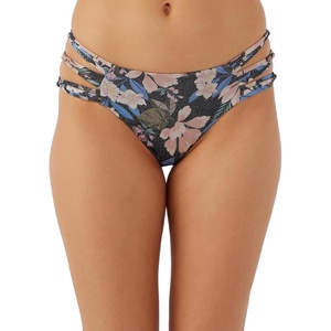 image:imageONEILL Womens Boulders Strappy Side Bikini Bottoms  Full Coverage Womens Bathing Suit Bottom with MultiStrap DetailMatira Tropical
