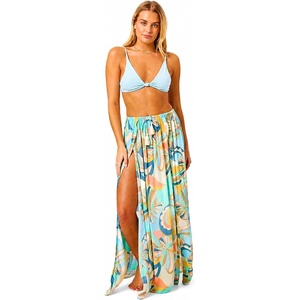 image:imagePrinted Midi Skirt with Tassel Drawcord and Thigh Slits by ONeillMulti Clr