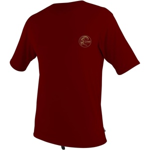 image:imageONeill Wetsuits UV Sun Protection Mens Skins Short Sleeve Surf TeeDark Red
