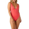 image:imageONEILL Saltwater Solids Rib Edgewater OnePieceCanyon ClayL