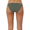 image:imageONEILL Womens Strappy Twist Side Tab Hipster Bikini Swimsuit BottomOlive Salt Water Solids Sp19