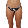 image:imageONEILL Womens Strappy Twist Side Tab Hipster Bikini Swimsuit BottomBlack 2  Nset Sylvie Floral M