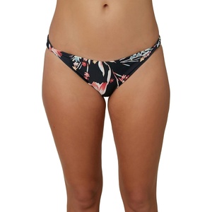 image:imageONEILL Womens Strappy Twist Side Tab Hipster Bikini Swimsuit BottomBlack 2  Nset Sylvie Floral M