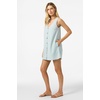 image:imageONeill Womens Sanders Mini Dress  Lightweight CottonLinen Blend and Side PocketsCloud Blue