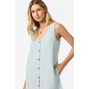 image:imageONeill Womens Sanders Mini Dress  Lightweight CottonLinen Blend and Side PocketsCloud Blue
