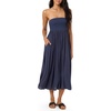 image:imageONEILL Womens Piper Midi Dress  Flowy Midi Silhouette OnSeam PocketsNvy