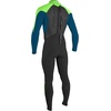 image:imageONeill Mens Epic 43mm Back Zip Full WetsuitBlackUltra BlueDayglo