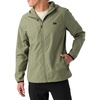 image:imageONEILL Mens TRVLR Stretch ZipUp Windbreaker Jacket  Standard Fit Water Resistant Jacket for Men with Hood and PocketsDeep Lichen GreenL