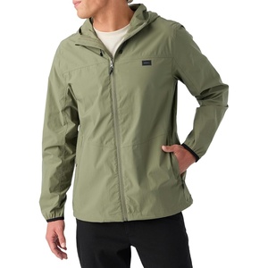 image:imageONEILL Mens TRVLR Stretch ZipUp Windbreaker Jacket  Standard Fit Water Resistant Jacket for Men with Hood and PocketsDeep Lichen GreenL