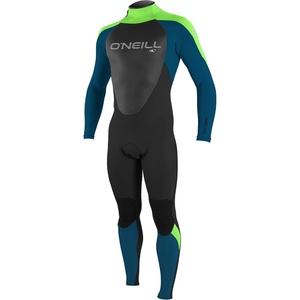 image:imageONeill Mens Epic 43mm Back Zip Full WetsuitBlackUltra BlueDayglo