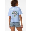image:imageONEILL Womens Gardenwalk Easy Tee  Heavyweight Cotton Relaxed FitBlue Glass