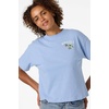 image:imageONEILL Womens Gardenwalk Easy Tee  Heavyweight Cotton Relaxed FitBlue Glass