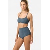 image:imageONEILL Womens Performance Surf Hyperfreak Bralette Active Top  Racerback Bikini Top Removable CupsSlate