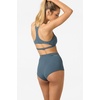 image:imageONEILL Womens Performance Surf Hyperfreak Bralette Active Top  Racerback Bikini Top Removable CupsSlate