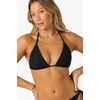 image:imageONEILL Womens Venice Triangle Top  Adjustable Halter Straps Removable CupsHibiscus Tide Black