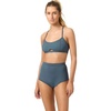 image:imageONEILL Womens Performance Surf Hyperfreak Bralette Active Top  Racerback Bikini Top Removable CupsSlate