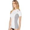 image:imageONEILL Womens Side Print SS Rash Guard WetsuitsWhiteHwystripeXSmall