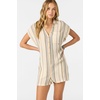 image:imageONEILL Womens Kamilla Stripe Romper  Lightweight Adjustable Straps Casual OnePiece OutfitIvr