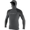 image:imageONeill Mens Premium Skins UPF 50 OZone Long Sleeve Rash Guard WHood SmokeRavenSlate XLarge