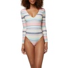 image:imageONEILL Womens Long Sleeve Surf Suit  One Piece Swimsuit for Women for Swimming and SurfingCruz Stripe  San MarcoXL