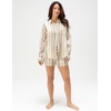 image:imageONEILL Womens Leni Double Gauze Top  Long Sleeve Lightweight Button Up Shirt for WomenTapioca