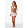 image:imageONEILL Womens Zooey CoverUp Mini Skirt  Open Knit Cotton Front Tie WaistWhite