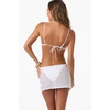 image:imageONEILL Womens Zooey CoverUp Mini Skirt  Open Knit Cotton Front Tie WaistWhite